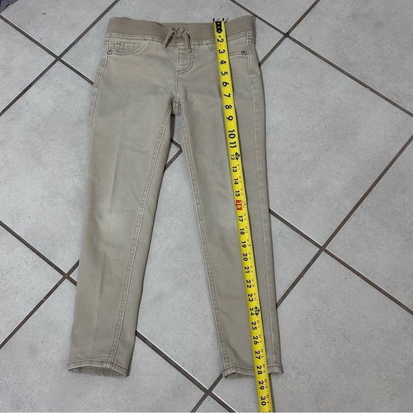 Wonder Nation Girls Kids‎ Khaki Tan Pants School Uniform Jeggings size M(7/8). - Picture 6 of 8